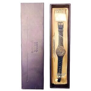 Swatch Watch LA NUIT ETOILEE SFZ101 1998 Numbered Edition Skin W/ Real Diamonds
